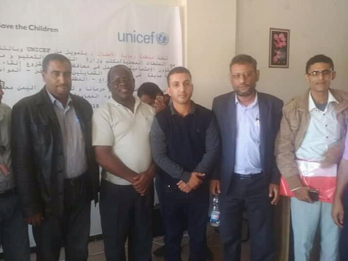 المشمر يشارك مشروع الحماية برعاية منظمة حماية الأطفال ويلتقي خبير الحماية للمنظمة في اليمن