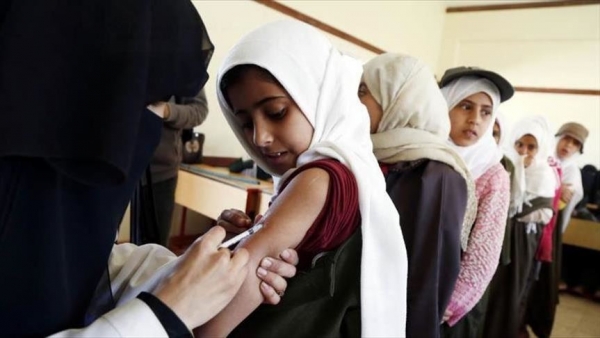 منظمة دولية: تطعيم مايقارب 12 مليون طفل يمني ضد الحصبة