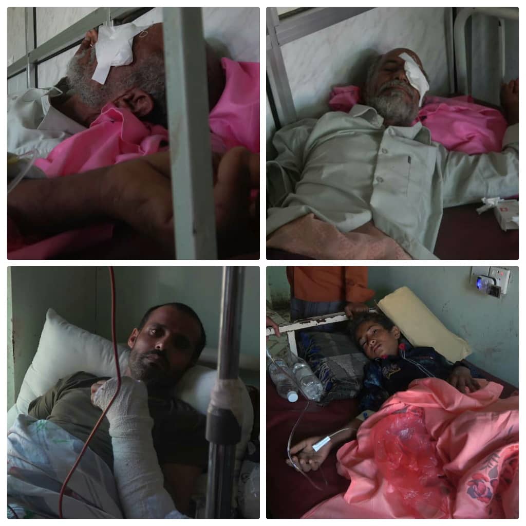 مليشيات الحوثي تقصف الأحياء السكنية شمال الضالع وإصابة مدنيين إثنين