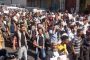 مظاهرات وعصيان مدني شامل في مدينة تعز