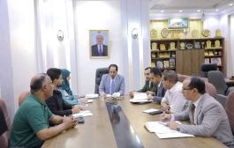 وزير الشباب والرياضة اليمني يبحث الشأن الرياضي والشبابي في تعز