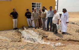 وزير المياه والبيئة يتفقد حقل مياه فوري غرب مدينة الغيظة