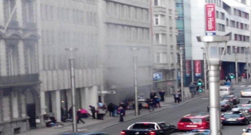 انفجار في بروكسل اصيب7اشخاص ومبنيان مدمران