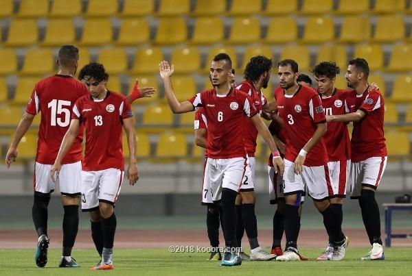 بحضوض ضعيفه منتخب اليمن الأول لكرة القدم و لاول مرة يشارك في البطولة الاسيوية