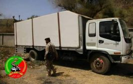 الجيش الوطني يضبط شاحنة متفجرات متجهة صوب الحوثيين