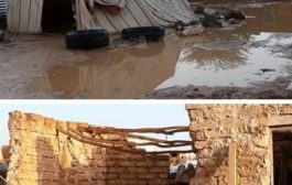 مأرب: أمطار غزيرة تتسبب في تضرر أكثر من 200 منزل من منازل النازحين