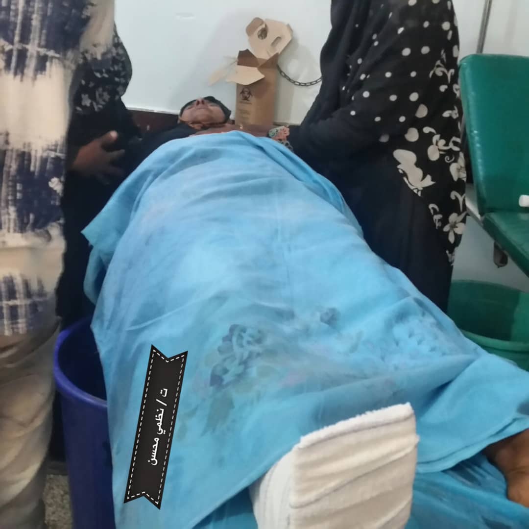 أصابة امرأة مسنة في مريس شمال الضالع برصاص قناص حوثي