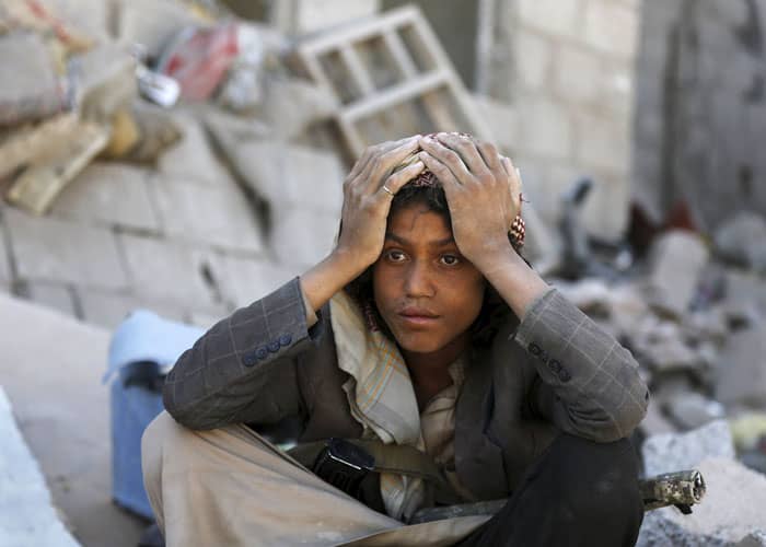 النساء والأطفال ضحايا الأعمال القتالية في اليمن