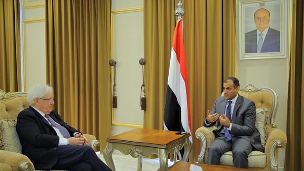 غريفيث يلتقي وزير خارجية اليمن