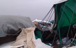 السيول تغرق مخيمات النازحين وتتسبب بوفاة وإصابة 107 منهم في مأرب
