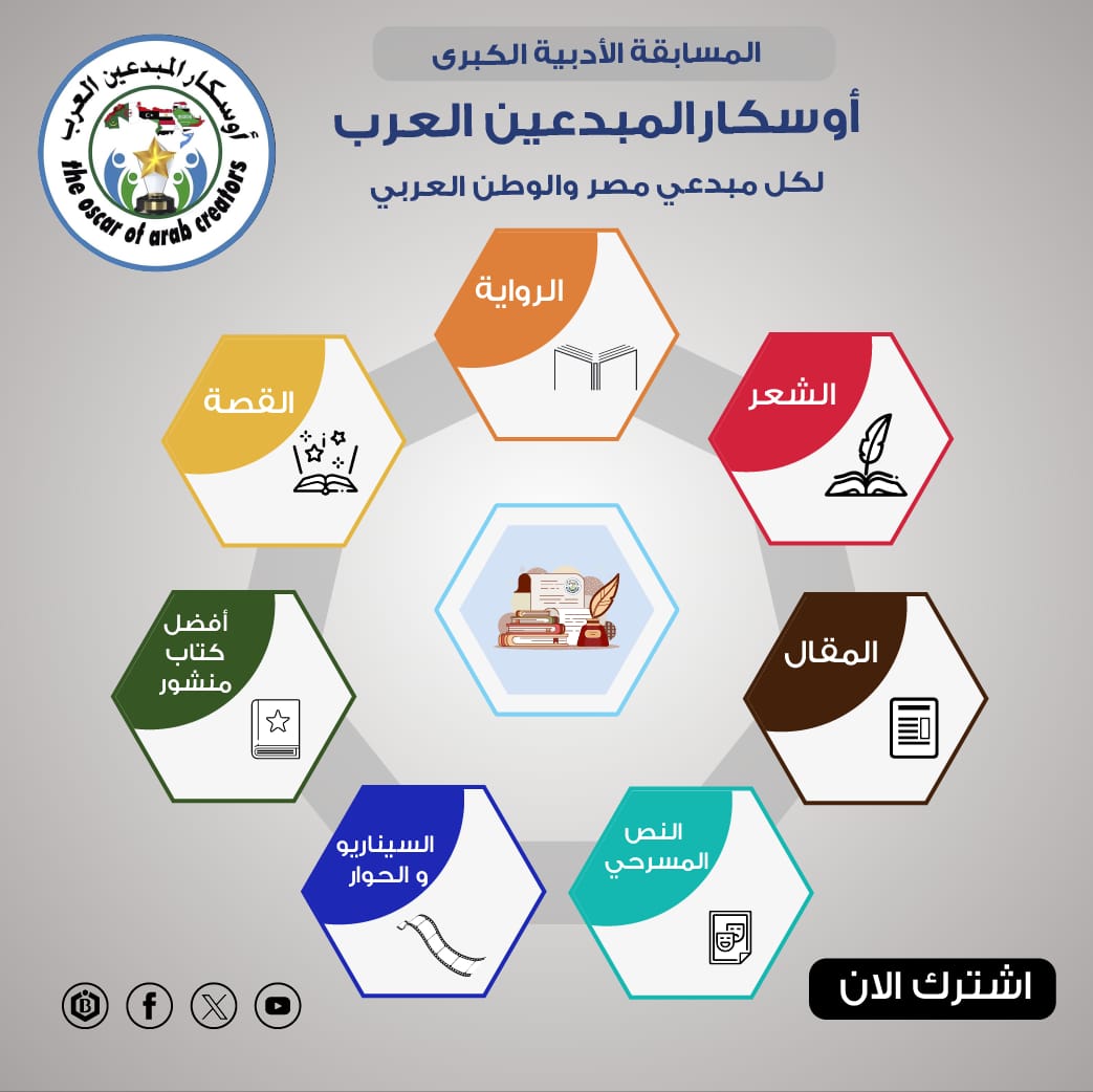 أوسكار المبدعين العرب يطلق موسمه الثالث للمسابقة الأدبية