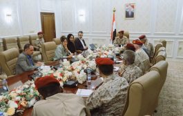 نائب رئيس الأركان يناقش مع خبيرة دولية ملف تجنيد الأطفال وانتهاكات الحوثيين