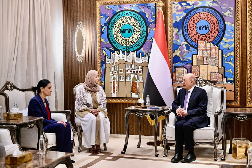 العليمي يؤكد أولوية إنهاء ملف الوكلاء في أي اتفاق مع إيران
