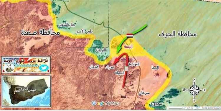 القوات المسلحة تستعيد السيطرة على منطقة اليتمة بالكامل وتتجاوزها بـ20 كيلومتراً باتجاه مديرية خب والشعف